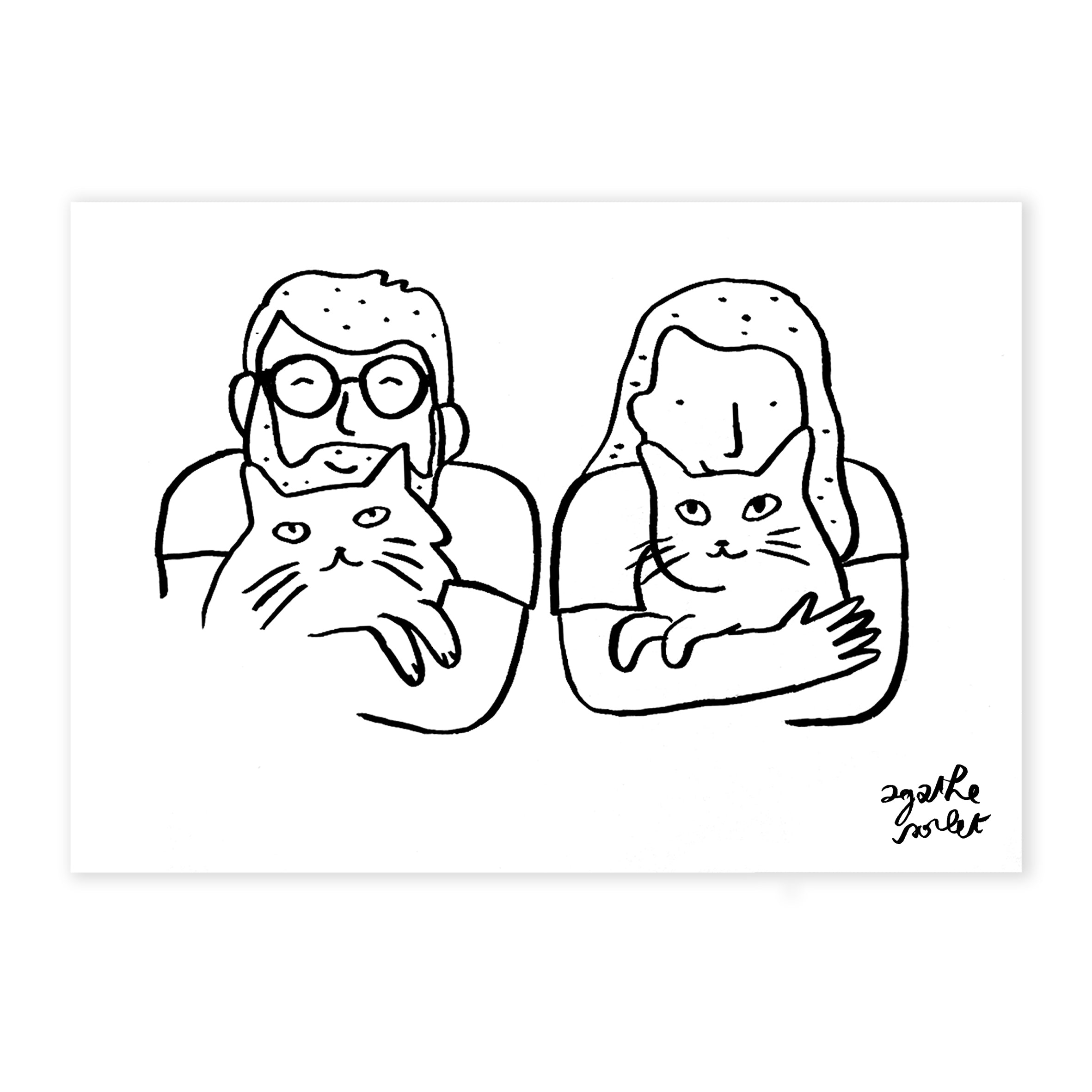 Custom poster - Agathe Sorlet - Drawing you - Digital (sent to you signed, in HD PDF, by email)