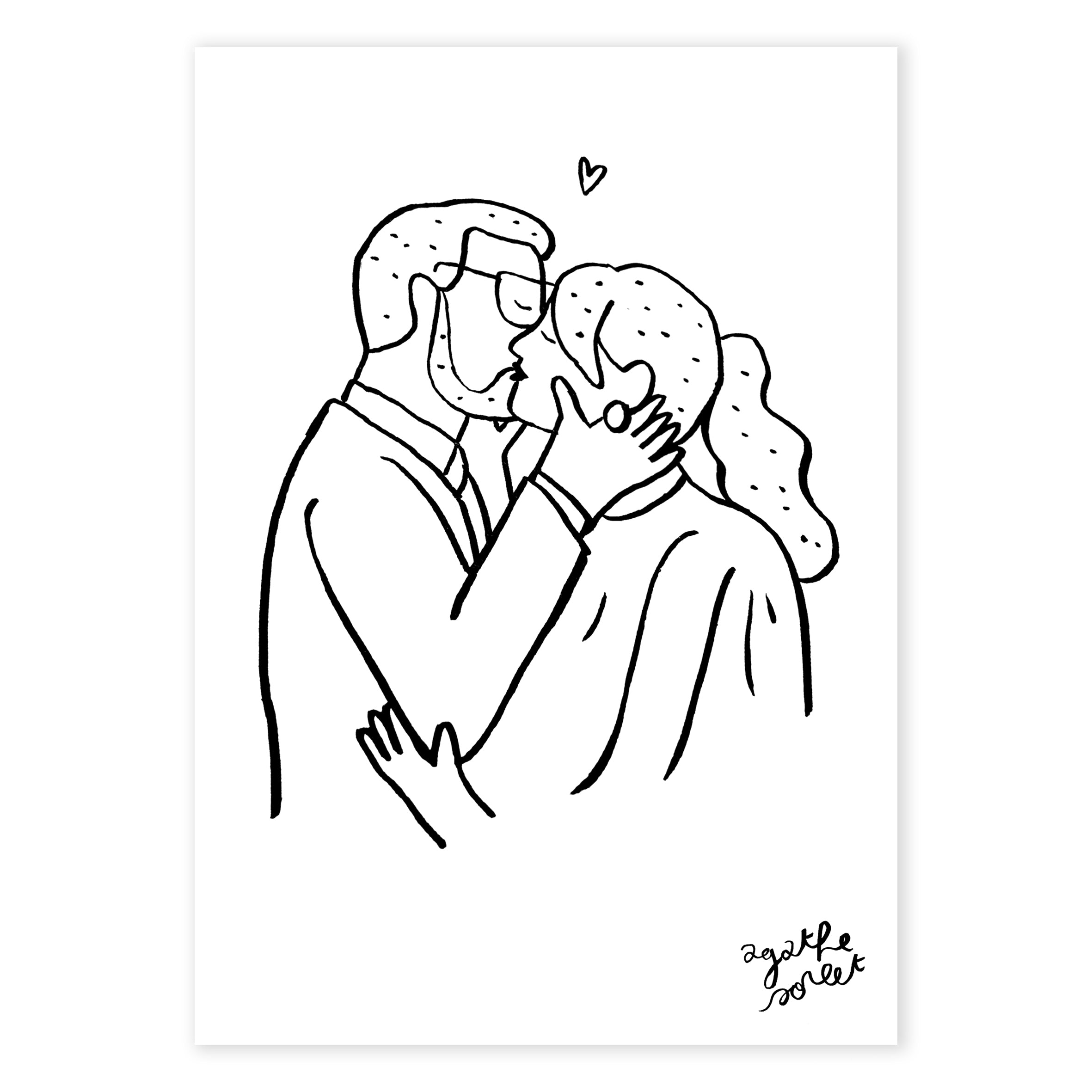 Custom poster - Agathe Sorlet - Drawing you - Digital (sent to you signed, in HD PDF, by email)