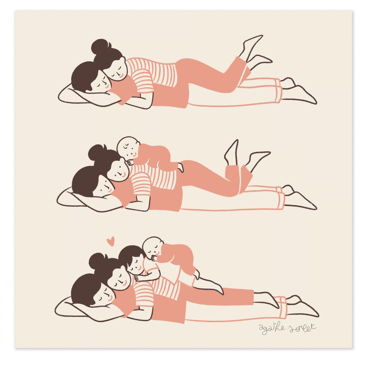 illustration parents et enfants ensemble