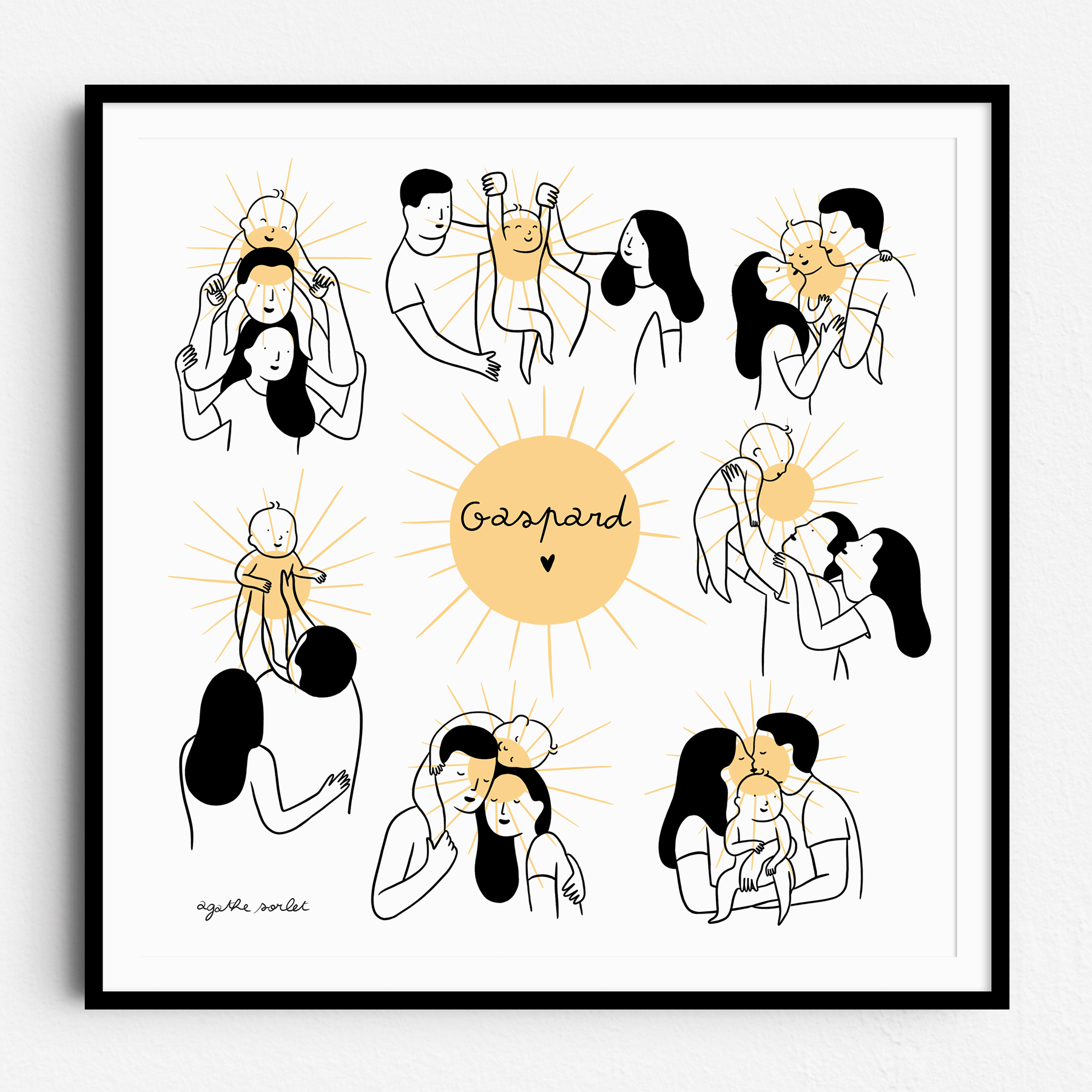 Custom poster - Agathe Sorlet - Sunshine Baby - Personalized Poster