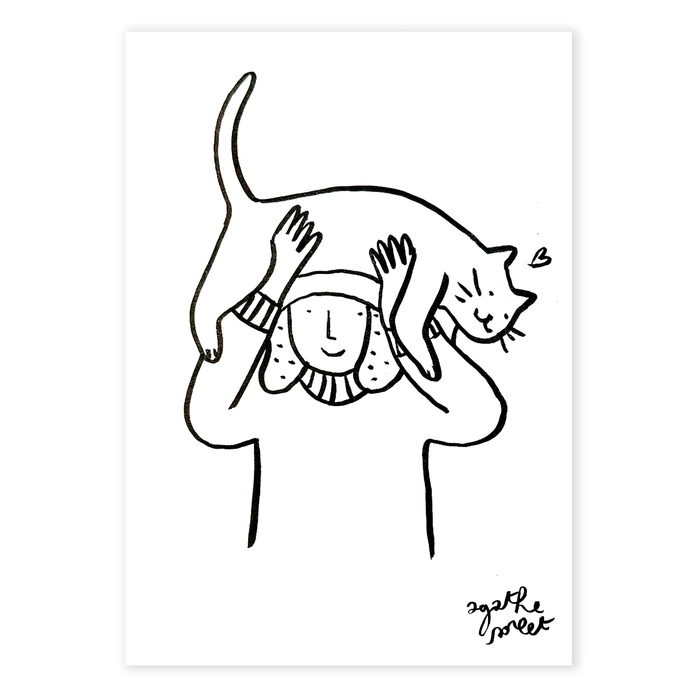 Custom poster - Agathe Sorlet - Drawing you - Digital (sent to you signed, in HD PDF, by email)