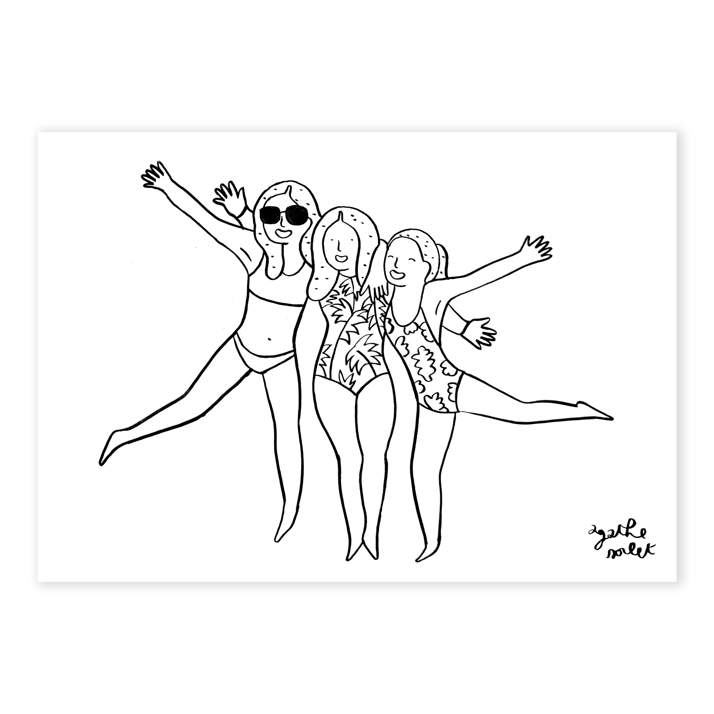 Custom poster - Agathe Sorlet - Drawing you - Digital (sent to you signed, in HD PDF, by email)