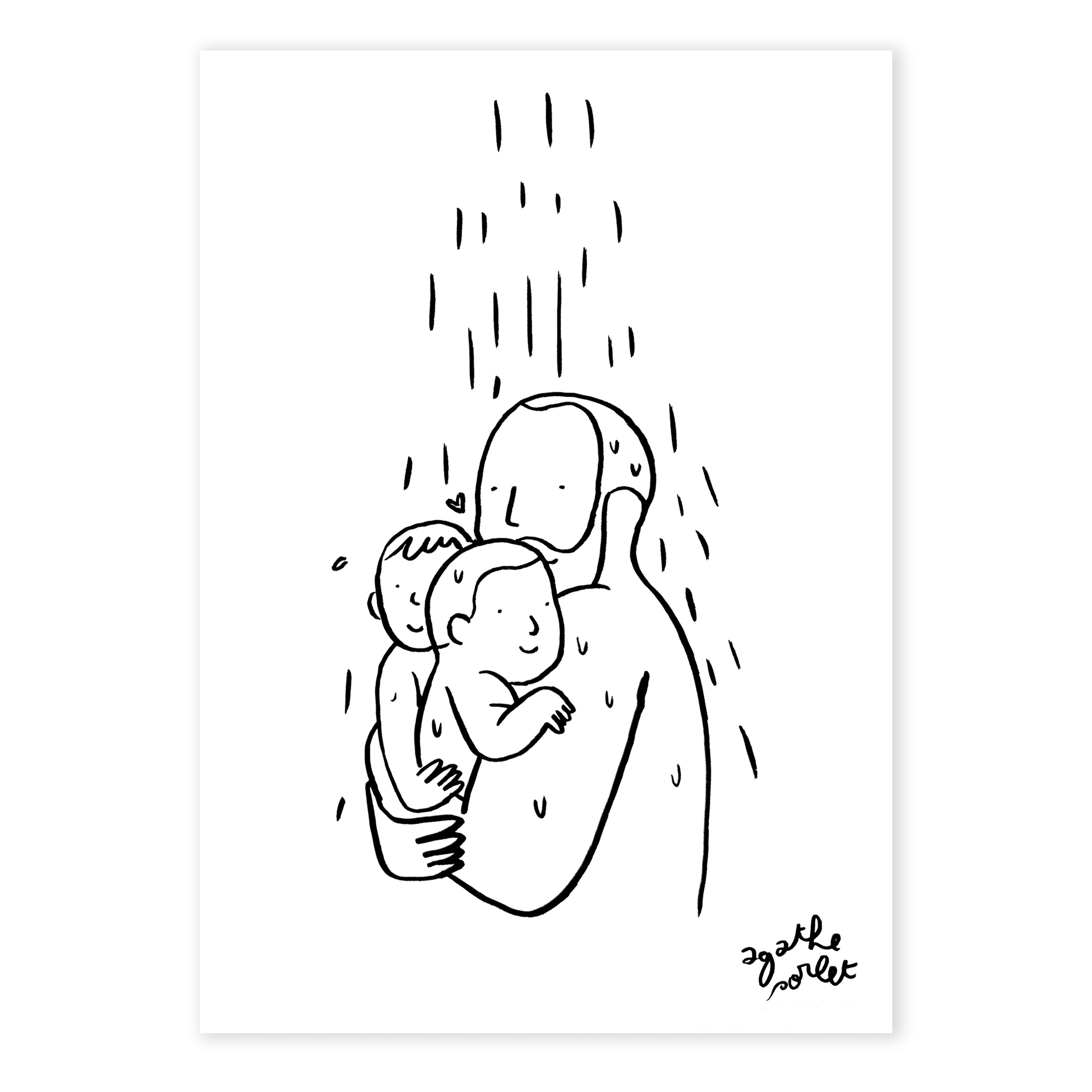 Custom poster - Agathe Sorlet - Drawing you - Digital (sent to you signed, in HD PDF, by email)
