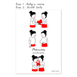 Custom poster - Agathe Sorlet - Welcome Baby - Personalized Poster