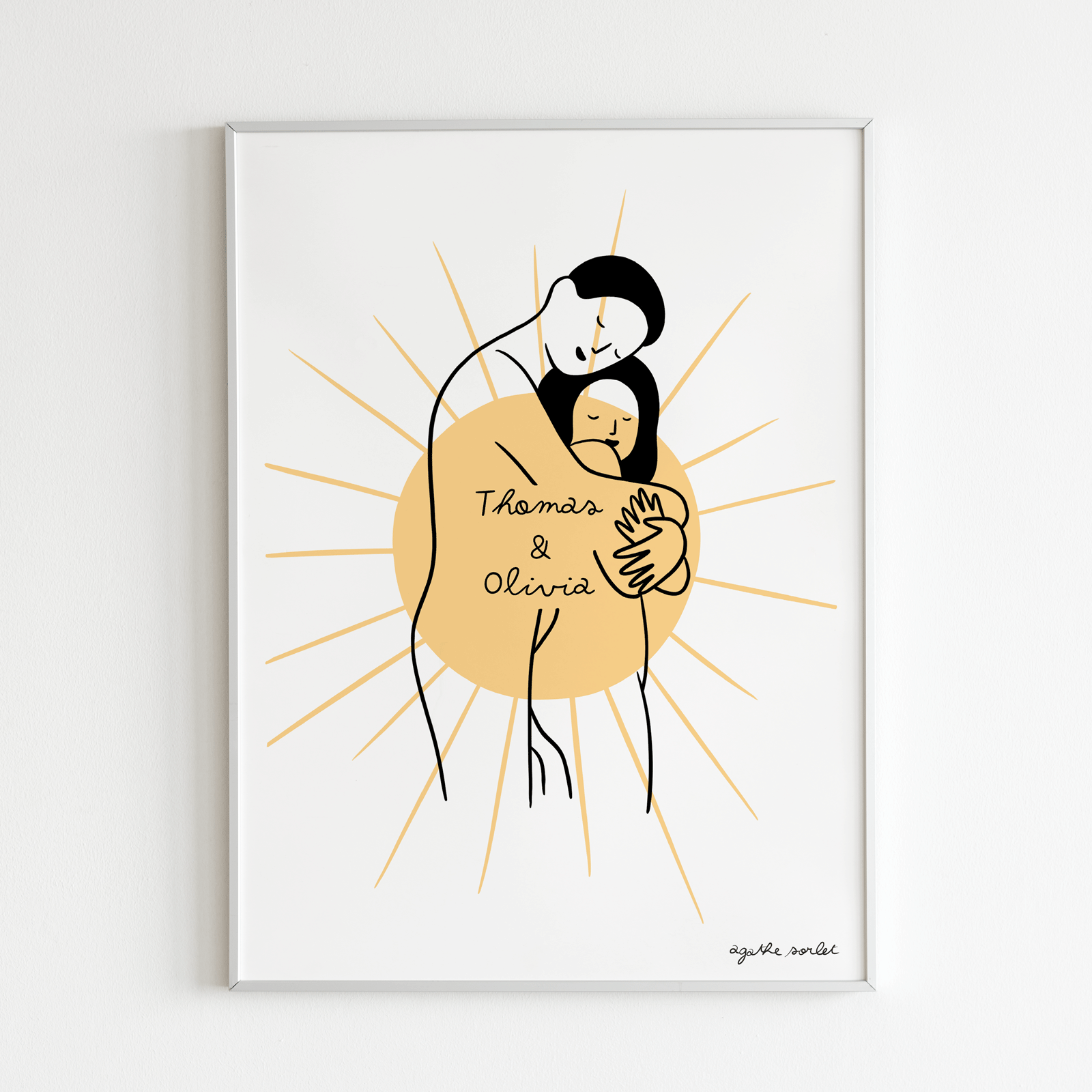 Custom poster - Agathe Sorlet - You Are My Sun - Poster Personalized