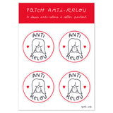 Patch Anti-Relou – pack de 4 stickers
