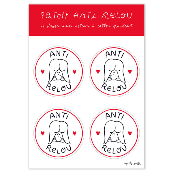 Patch Anti-Relou – pack de 4 stickers