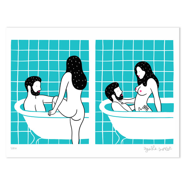 Poster - Agathe Sorlet - Bath Time