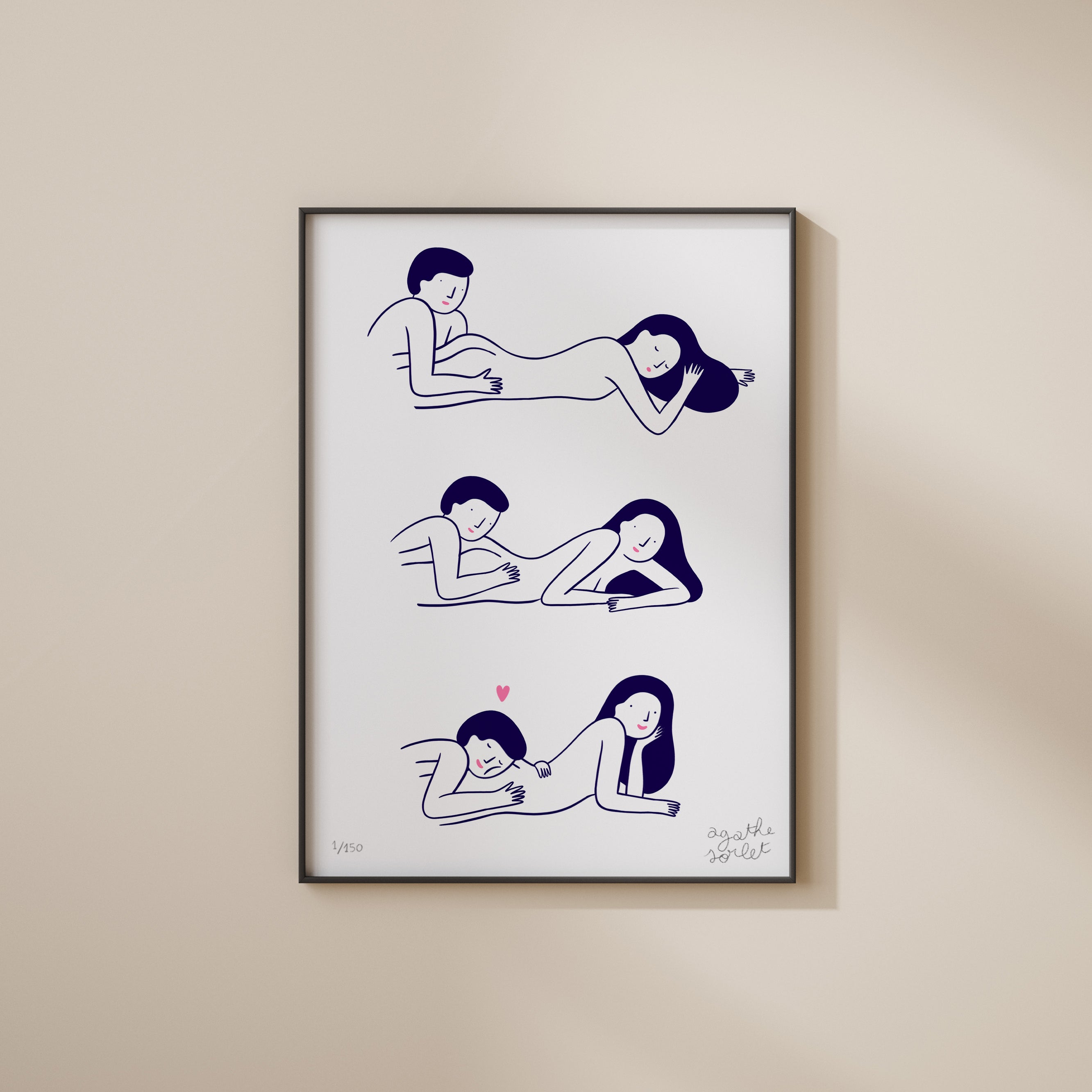 Poster - Agathe Sorlet - CHEEK TO CHEEK
