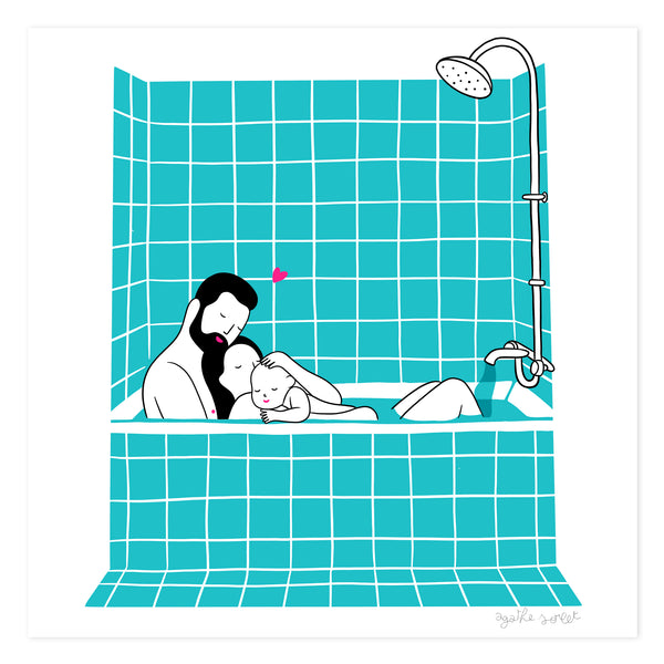 Poster - Agathe Sorlet - Family Bath