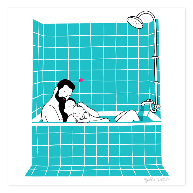 Poster - Agathe Sorlet - Family Bath