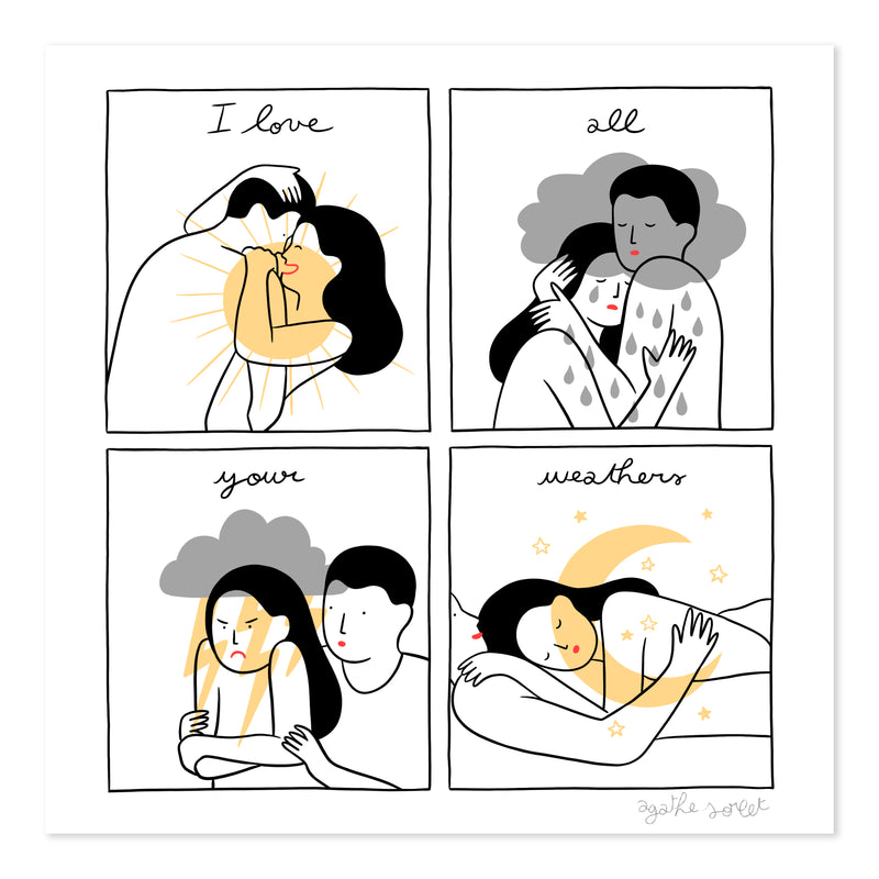 Poster - Agathe Sorlet - I Love All Your Weathers
