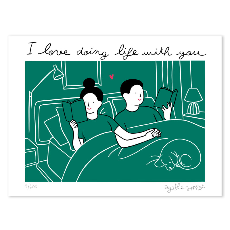 Poster - Agathe Sorlet - I love Doing Life With You