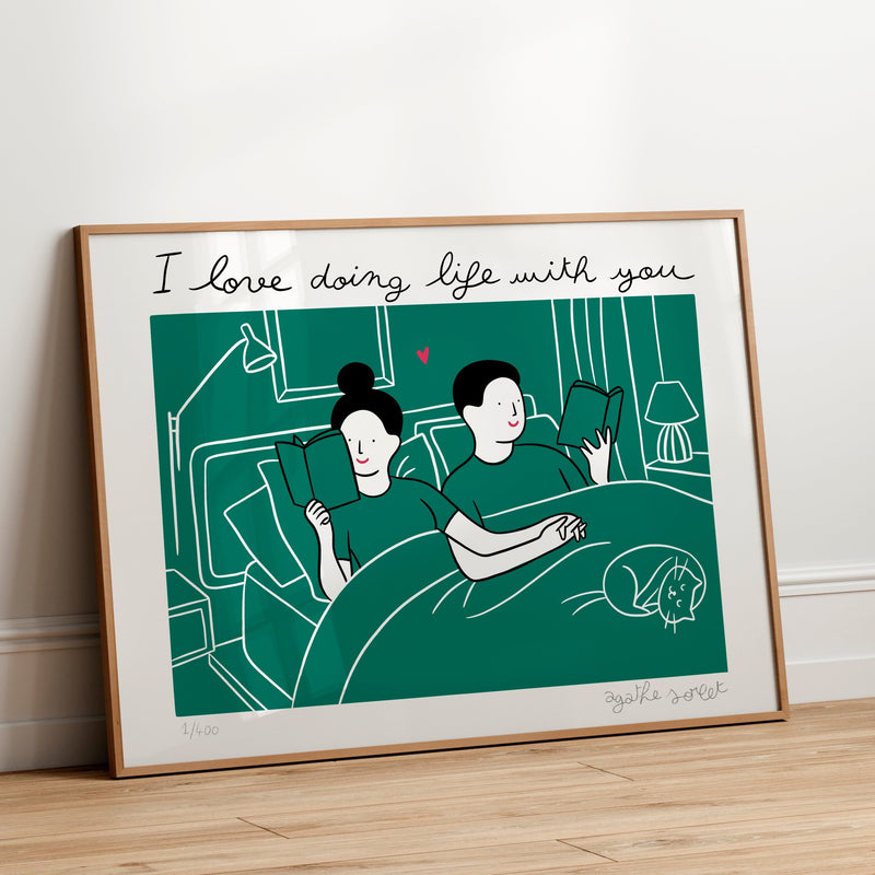 Poster - Agathe Sorlet - I love Doing Life With You