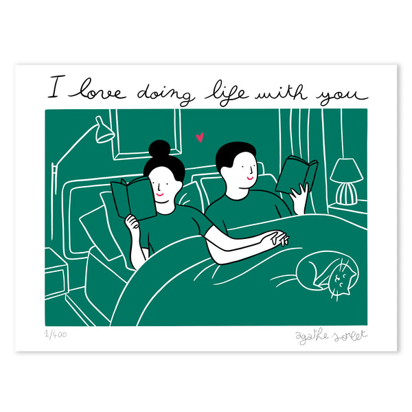 Poster - Agathe Sorlet - I love Doing Life With You
