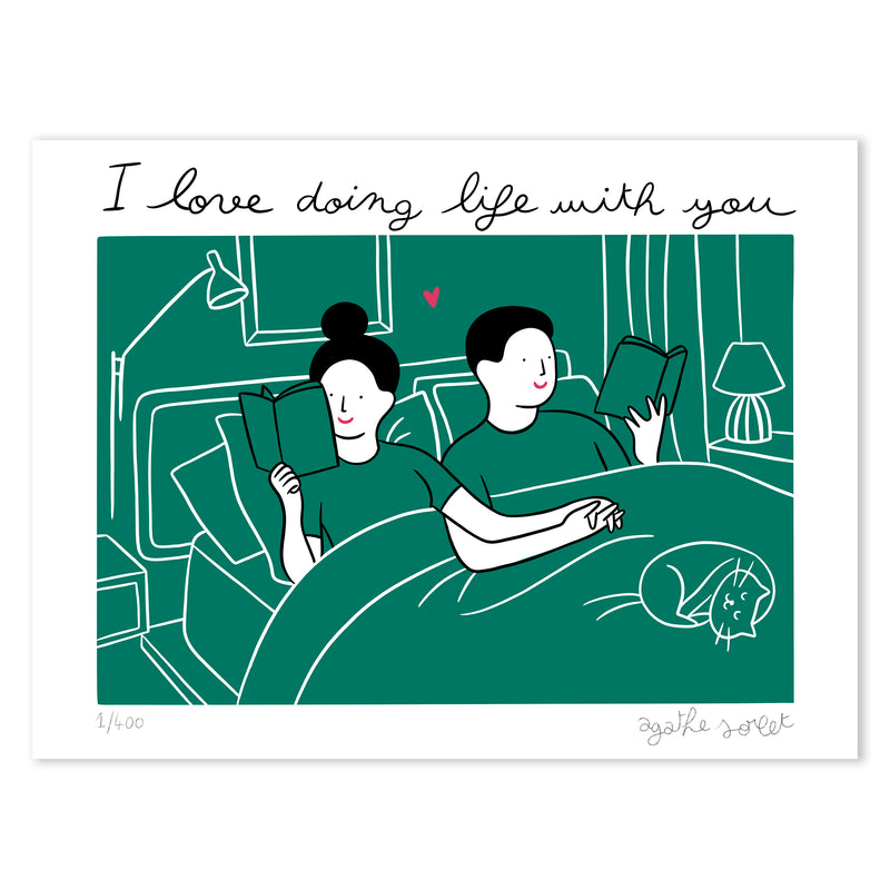 Poster - Agathe Sorlet - I love Doing Life With You