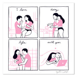 Poster - Agathe Sorlet - I Love Doing Life With You - Pink