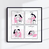 Poster - Agathe Sorlet - I Love Doing Life With You - Pink
