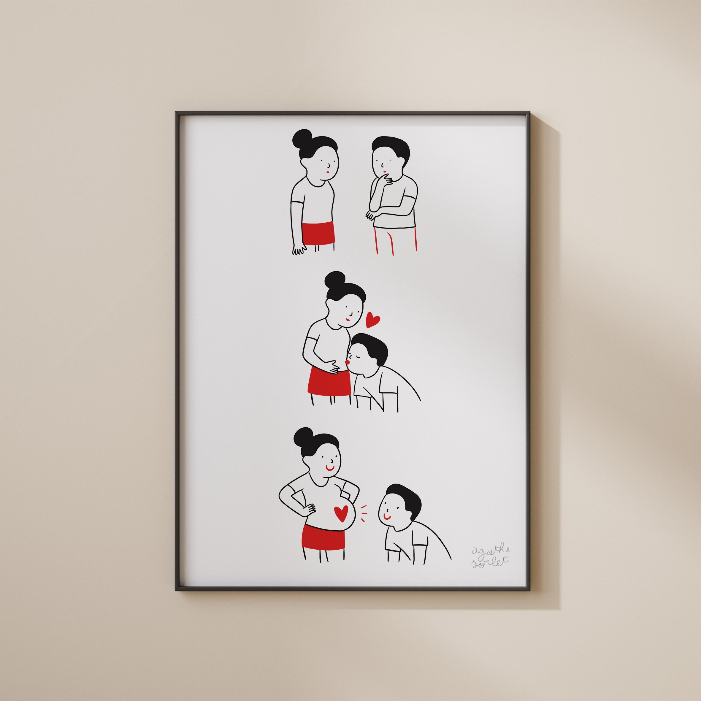 Poster - Agathe Sorlet - Mom And Dad To Be