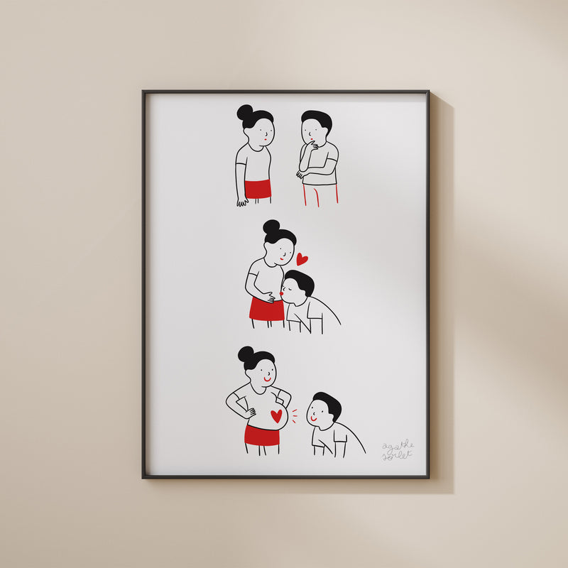 Poster - Agathe Sorlet - Mom And Dad To Be