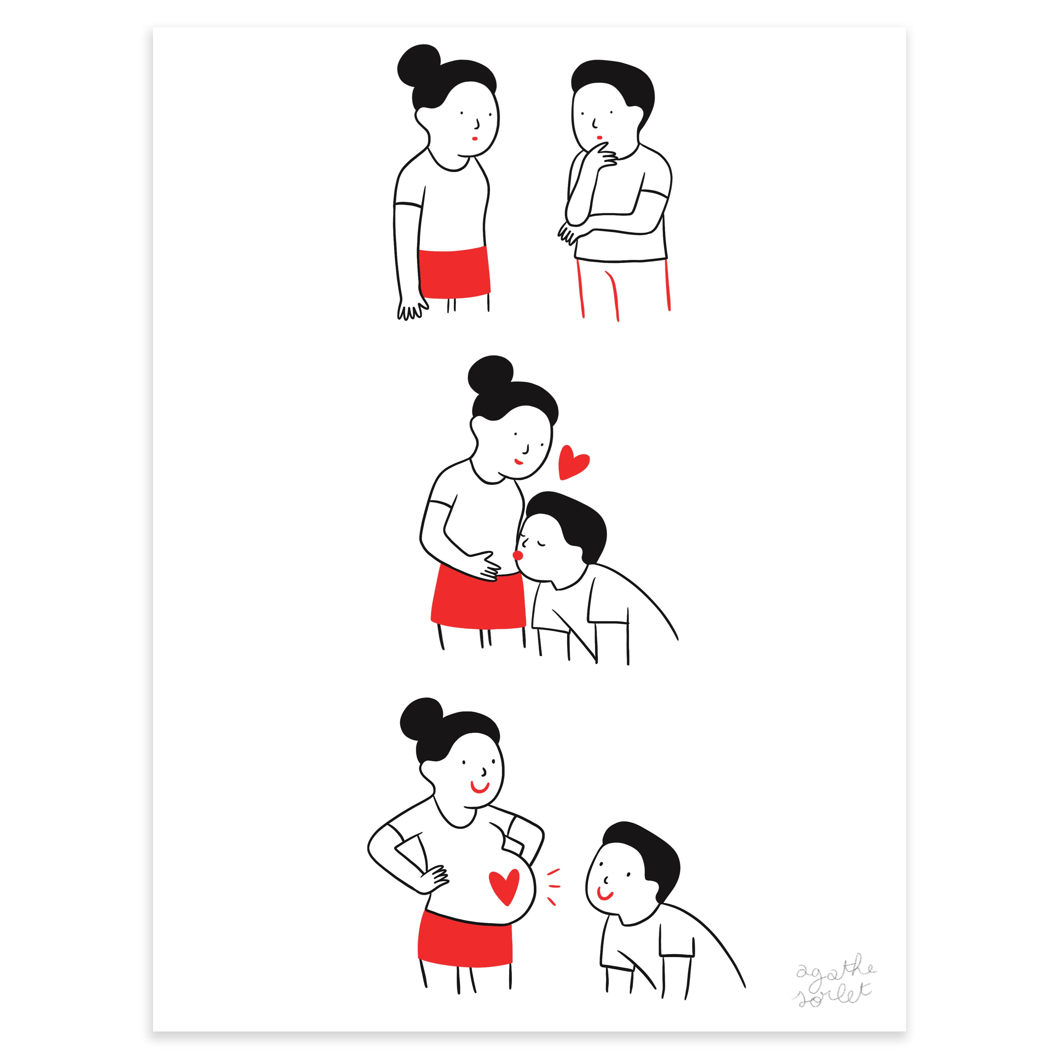 Poster - Agathe Sorlet - Mom And Dad To Be