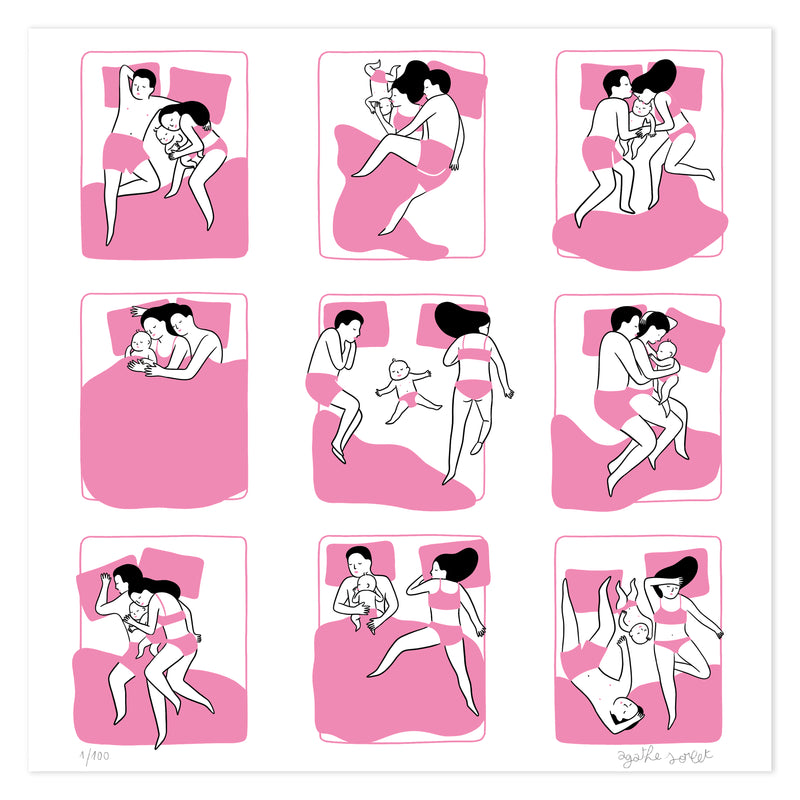 Poster - Agathe Sorlet - Sleeping With Little One