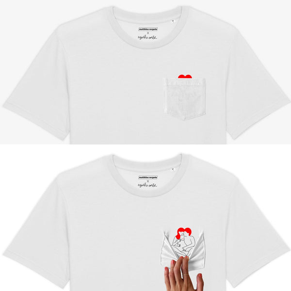 T-shirt - Agathe Sorlet - T-shirt Love You Hard X Matthieu Vergote