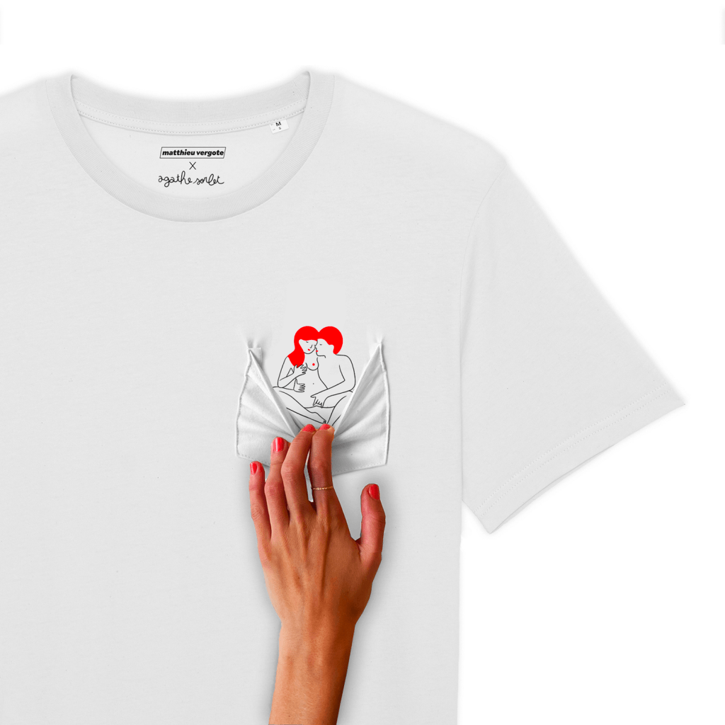 T-shirt - Agathe Sorlet - T-shirt Love You Hard X Matthieu Vergote