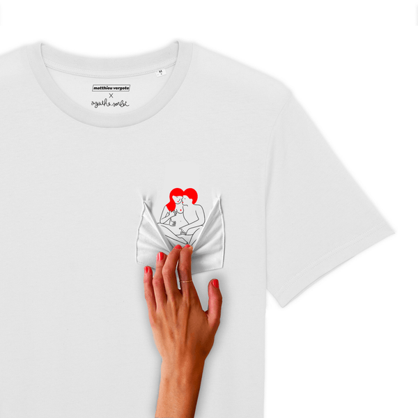 T-shirt - Agathe Sorlet - T-shirt Love You Hard X Matthieu Vergote