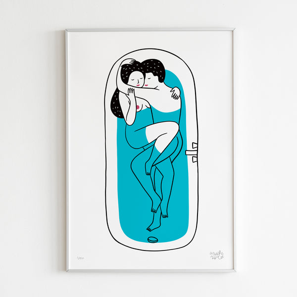 BLUE WITH YOU - Screen printing