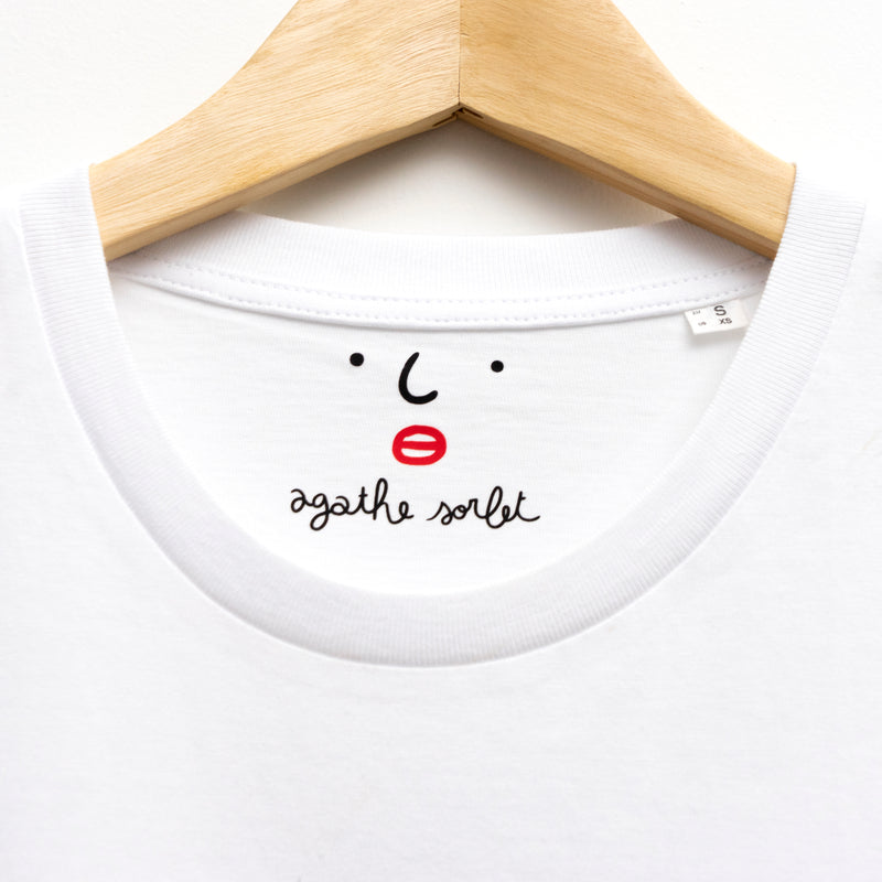 Embroidered T-shirt Hidden Kiss