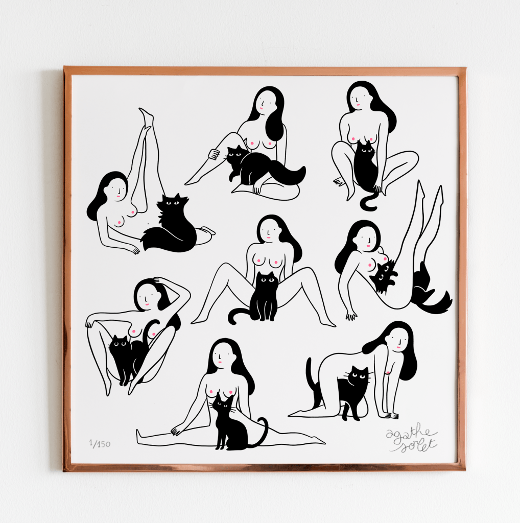 Poster - Agathe Sorlet - Cats Women