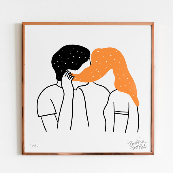 Poster - Agathe Sorlet - Hidden Kiss