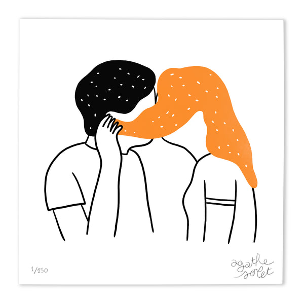 Poster - Agathe Sorlet - Hidden Kiss