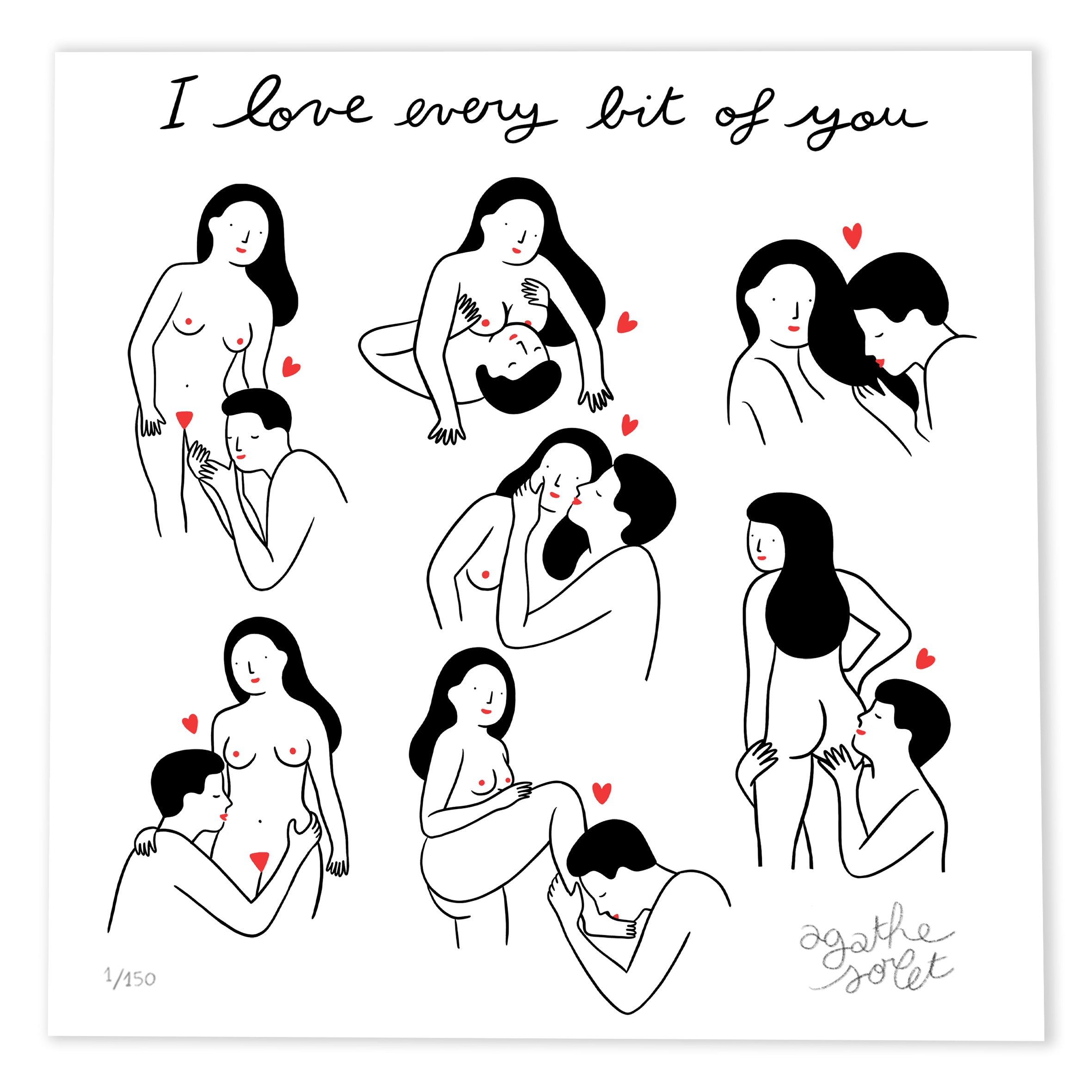 Poster - Agathe Sorlet - I Love Every Bit Of You