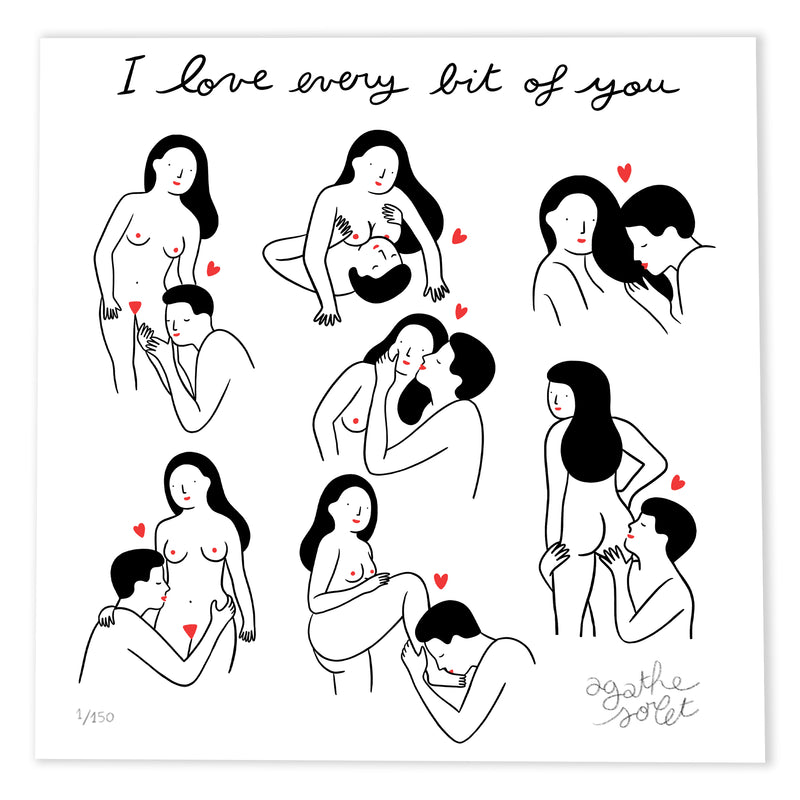 Poster - Agathe Sorlet - I Love Every Bit Of You
