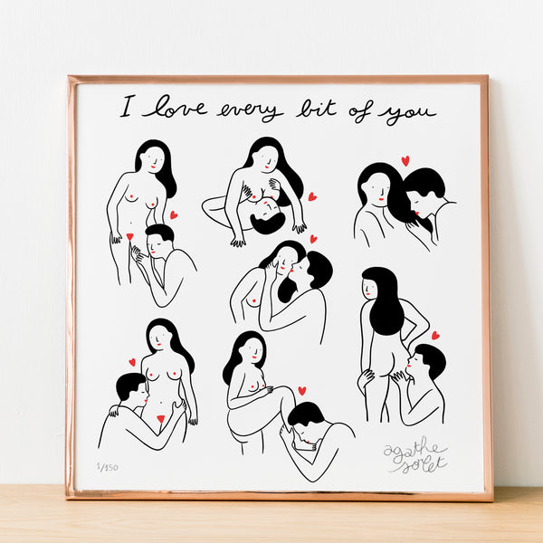 Poster - Agathe Sorlet - I Love Every Bit Of You
