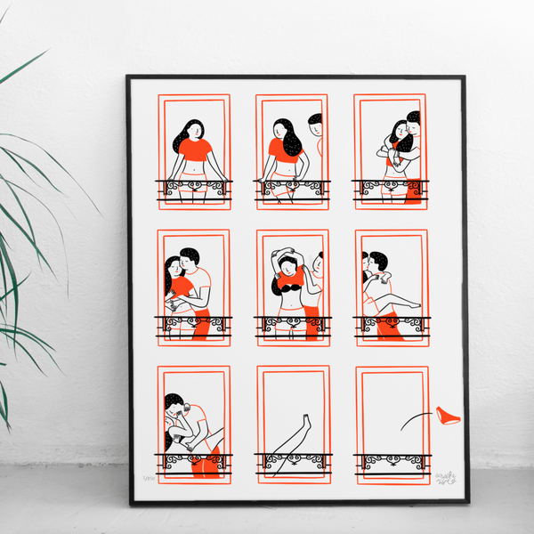 Poster - Agathe Sorlet - Neighbors - Screen Printing