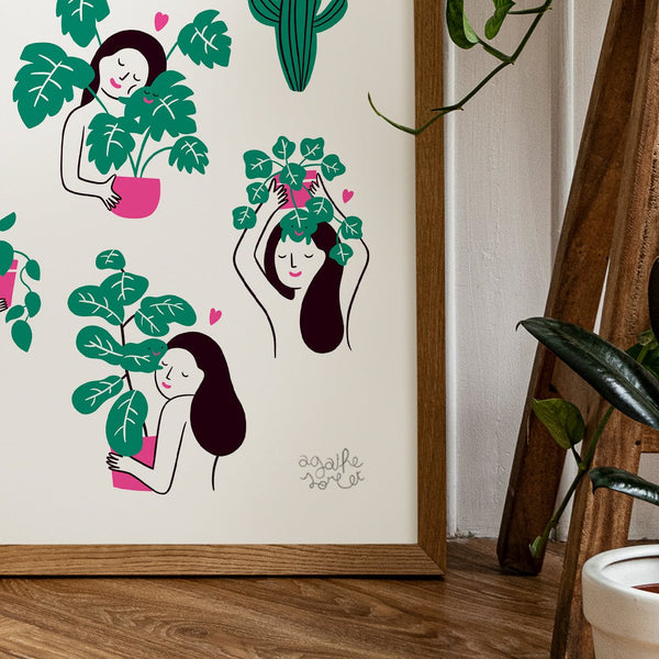 Poster - Agathe Sorlet - Plant Lovers - Screen printing
