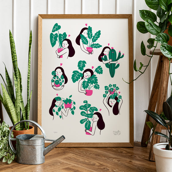 Poster - Agathe Sorlet - Plant Lovers - Screen printing