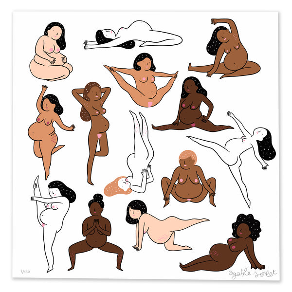 Poster - Agathe Sorlet - Pregnancy Bodies Are Beautiful