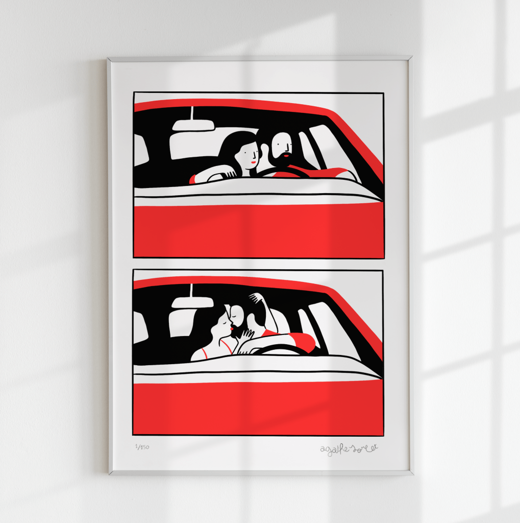 Poster - Agathe Sorlet - Red Car