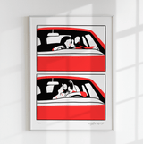 Poster - Agathe Sorlet - Red Car