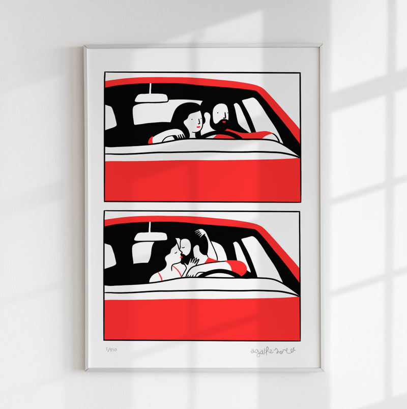 Poster - Agathe Sorlet - Red Car
