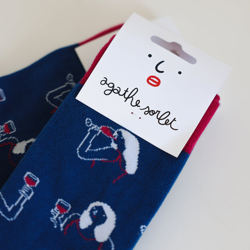 Socks - Agathe Sorlet - Red Wine Socks