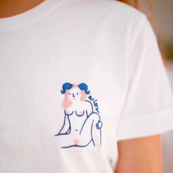 T-shirt - Agathe Sorlet - EMBROIDERED ARIES T - SHIRT