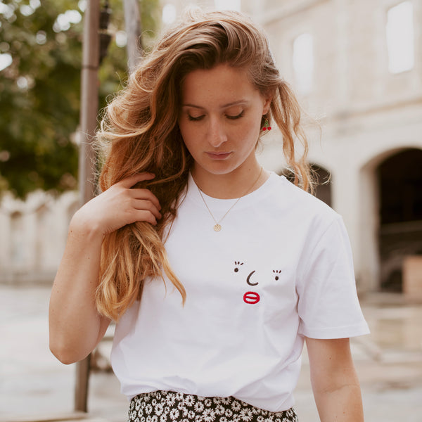 T-shirt - Agathe Sorlet - Embroidered Eyelashes T-shirt