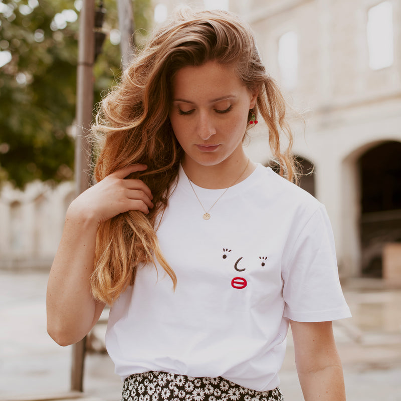 T-shirt - Agathe Sorlet - Embroidered Eyelashes T-shirt