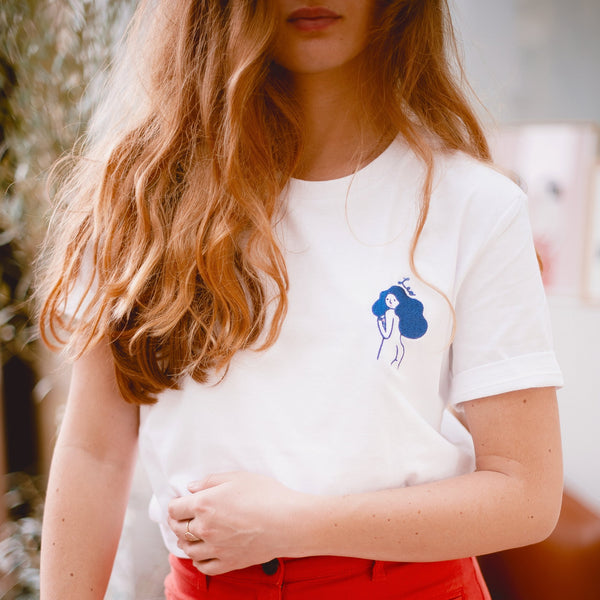 T-shirt - Agathe Sorlet - EMBROIDERED LEO T - SHIRT