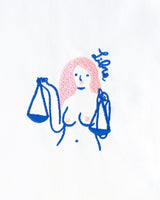T-shirt - Agathe Sorlet - EMBROIDERED LIBRA T - SHIRT